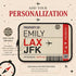 Personalized Luggage Tag Laptop Sleeve
