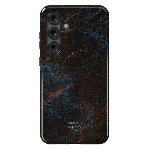 Personalized Midnight Topography Galaxy Case