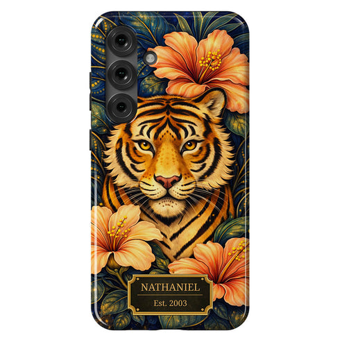 Personalized Royal Tiger Garden Galaxy Case
