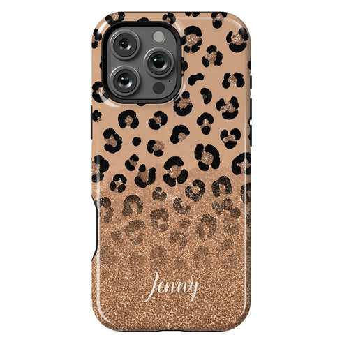 Personalized Leopard Glow iPhone Case