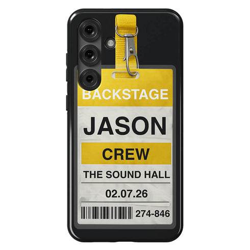 Personalized Music Concert Backstage Pass Galaxy Case