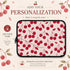 Personalized Cherry Pair Laptop Sleeve