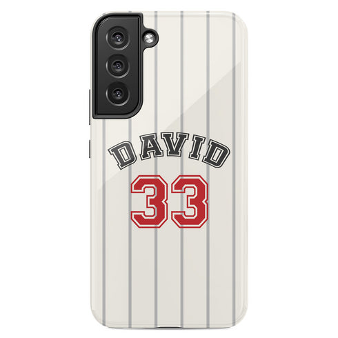 Custom Baseball Player & Number Galaxy Case