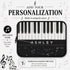 Personalized Piano Keys Laptop Sleeve