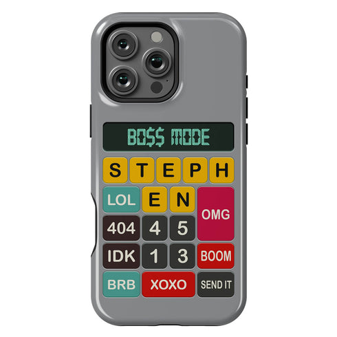 Personalized Retro Calculator iPhone Case