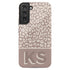 Boho Leopard 3D Initials Galaxy Case