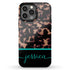 Custom Name Dark Tortoiseshell iPhone Case