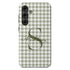 Custom Gingham Name & Initials Galaxy Case
