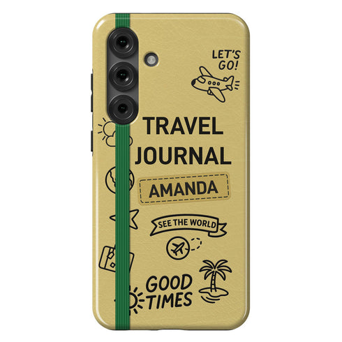 Personalized Classic Travel Journal Galaxy Case