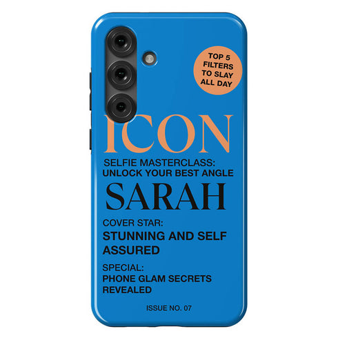 Personalized Iconic Pop Glam Magazine Cover Galaxy Case