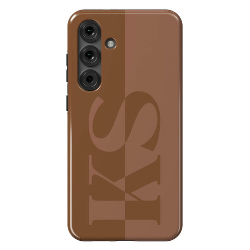 Personalized Minimalist Two-Tone Terra Galaxy Case