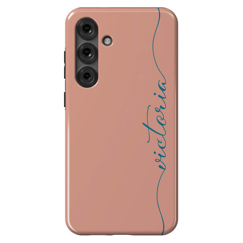 Custom Name Fresh Calligraphy Galaxy Case - Vertical