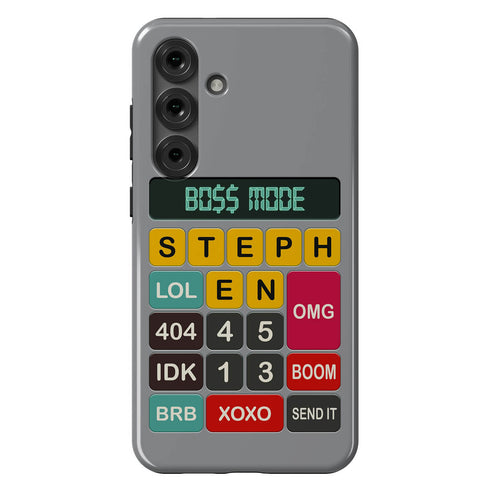 Personalized Retro Calculator Galaxy Case