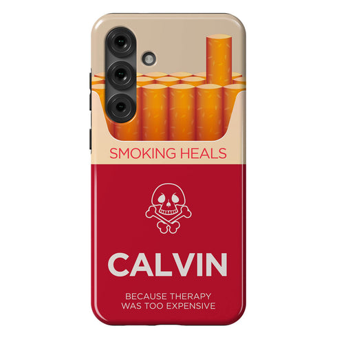 Personalized Funny Cigarette Pack Smoking Heals Galaxy Case