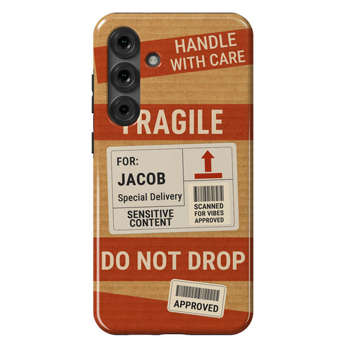 Personalized Fragile Handle With Care Galaxy Case