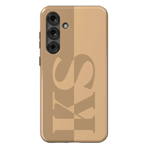 Personalized Minimalist Two-Tone Solid Galaxy Case
