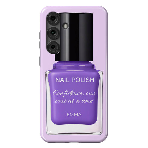 Personalized Glossy Nail Polish Galaxy Case