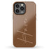 Custom Signature Name Earth Tones iPhone Case - Light
