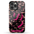 3D Camo Initials Dark Tort iPhone Case