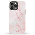 Custom Initials Marble iPhone Case