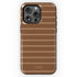 Custom Name Earth Tone Stripes iPhone Case