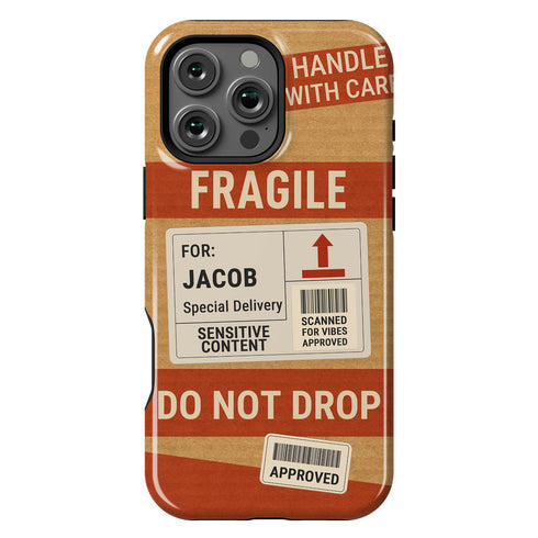 Personalized Fragile Handle With Care iPhone Case