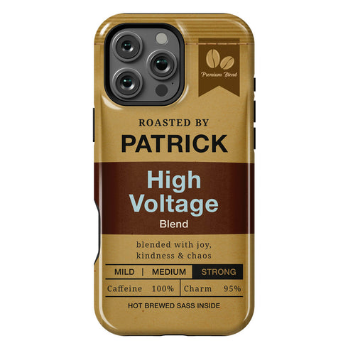 Personalized Morning Fuel Coffee Bean Bag iPhone Case