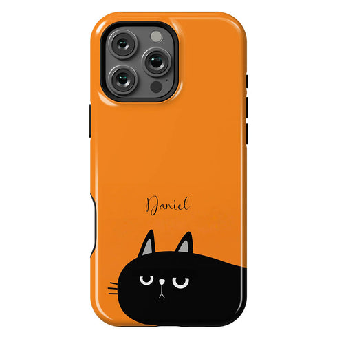 Personalized Cute Cat Mood iPhone Case