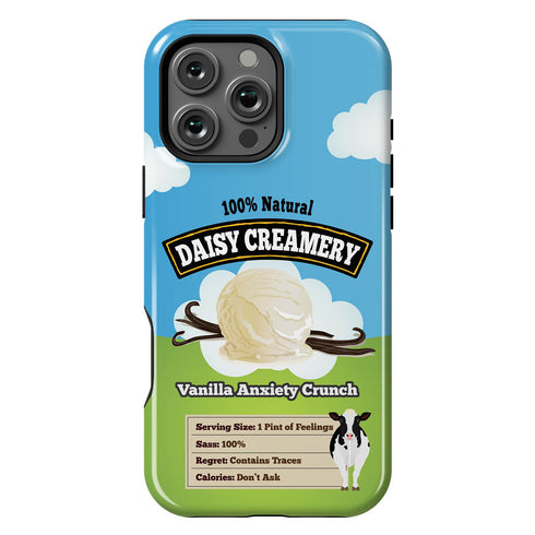 Personalized Emotional Support Ice Cream Pint iPhone Case