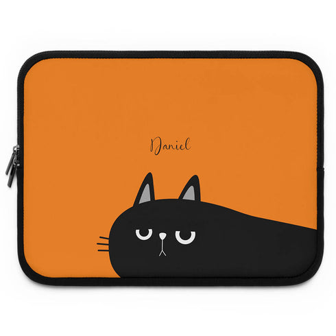 Personalized Cat Mood Laptop Sleeve