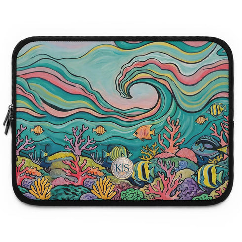 Personalized Ocean Flow Laptop Sleeve