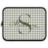 Personalized Gingham Name & Initials Laptop Sleeve