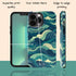 Custom Initials Tropical Turquoise Ocean Waves iPhone Case