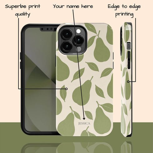 Personalized Pear Grove iPhone Case