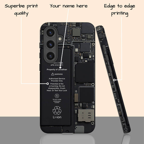 Personalized Realistic Circuit Board Galaxy Case
