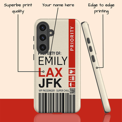 Personalized Travel Luggage Tag Galaxy Case