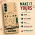 Personalized Vintage Japanese Train Ticket Galaxy Case
