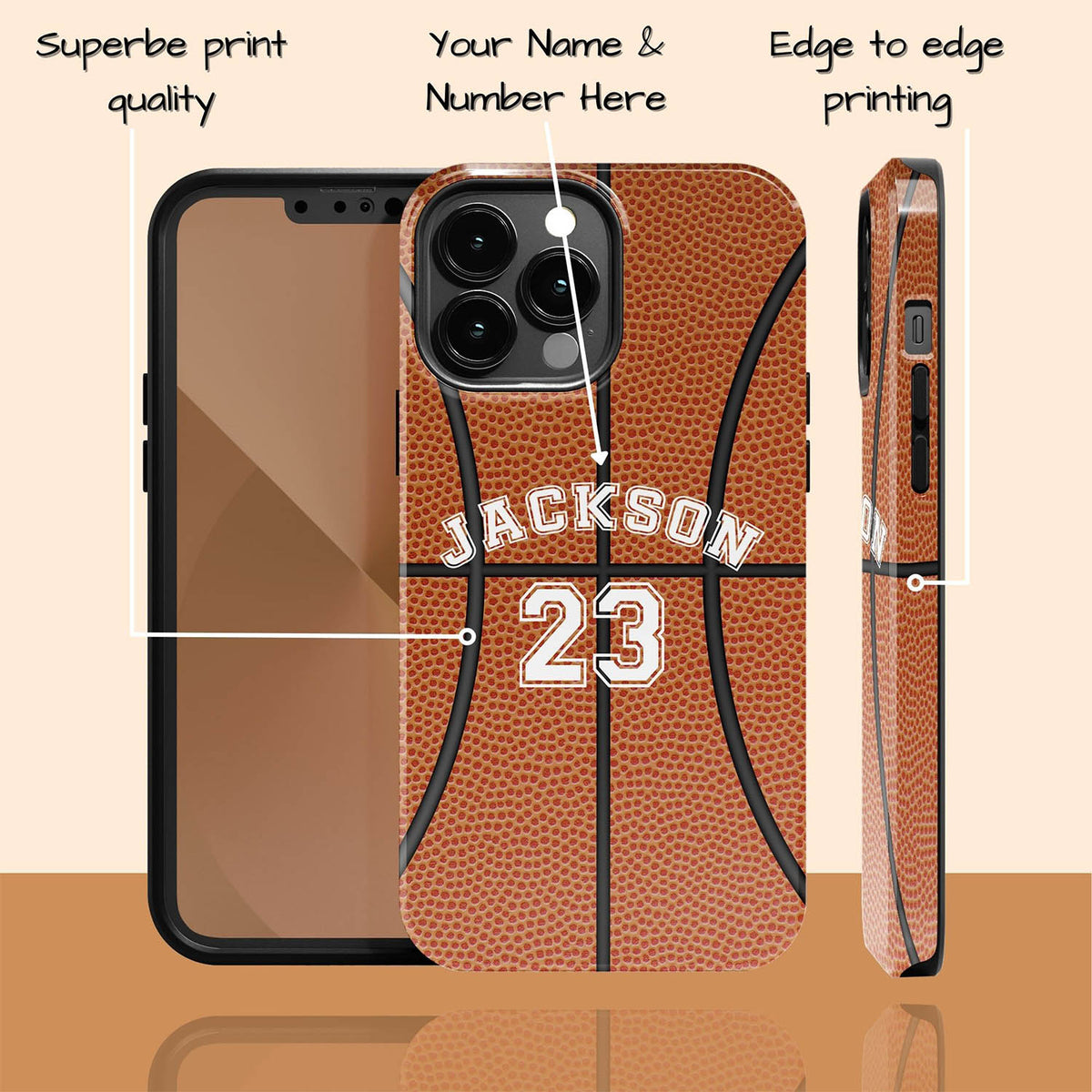 Sports Basketball Player & Number iPhone Case Sports Basketball Player & Number iPhone Case