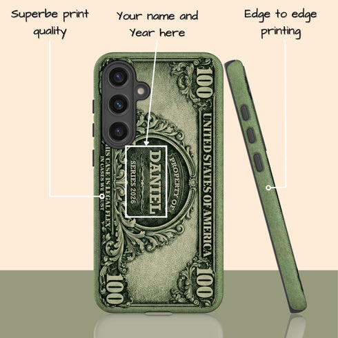 Personalized Classic 100 Dollar Note Galaxy Case