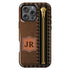 Personalized Denim Zipper Leather Patch iPhone Case