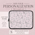 Personalized Cat Doodle Tag Laptop Sleeve