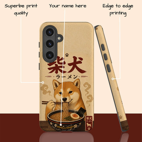 Personalized Shiba Inu Ramen Galaxy Case