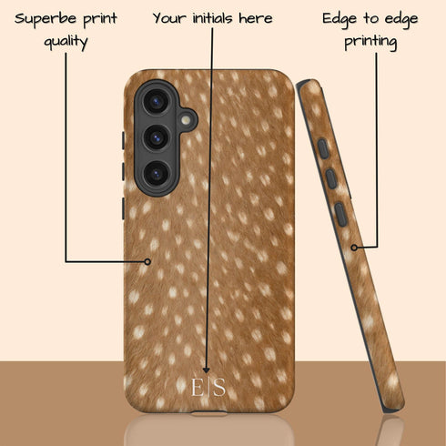 Personalized Luxe Spotted Deer Fur Galaxy Case