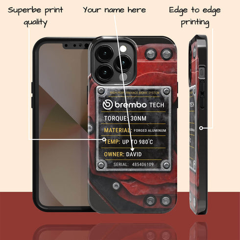 Personalized Racing Brake Caliper iPhone Case