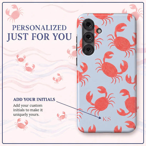 Personalized Dancing Crabs Galaxy Case