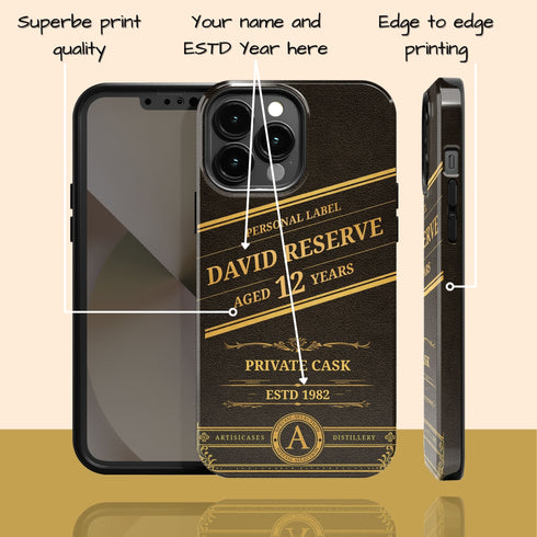 Personalized Prestigious Vintage Scotch iPhone Case