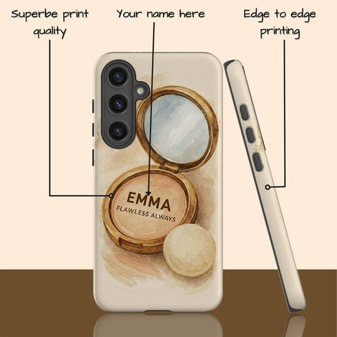 Personalized Soft Glam Flawless Makeup Galaxy Case