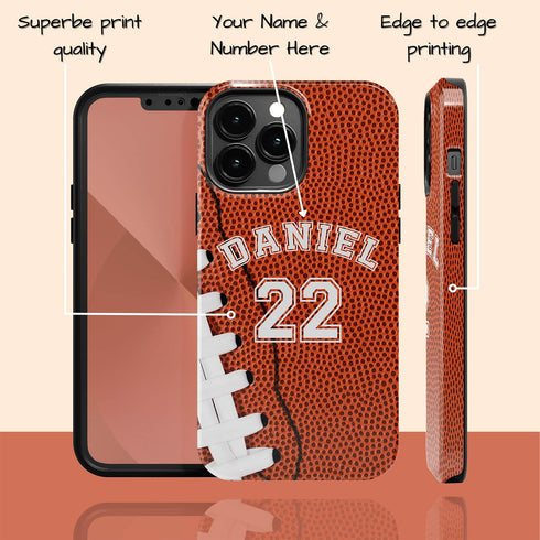 Sports Football Player & Number iPhone Case
