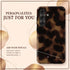 Personalized Amber Tortoise Vertical Initials Galaxy Case