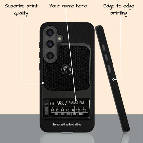 Personalized Retro Analog Radio Galaxy Case